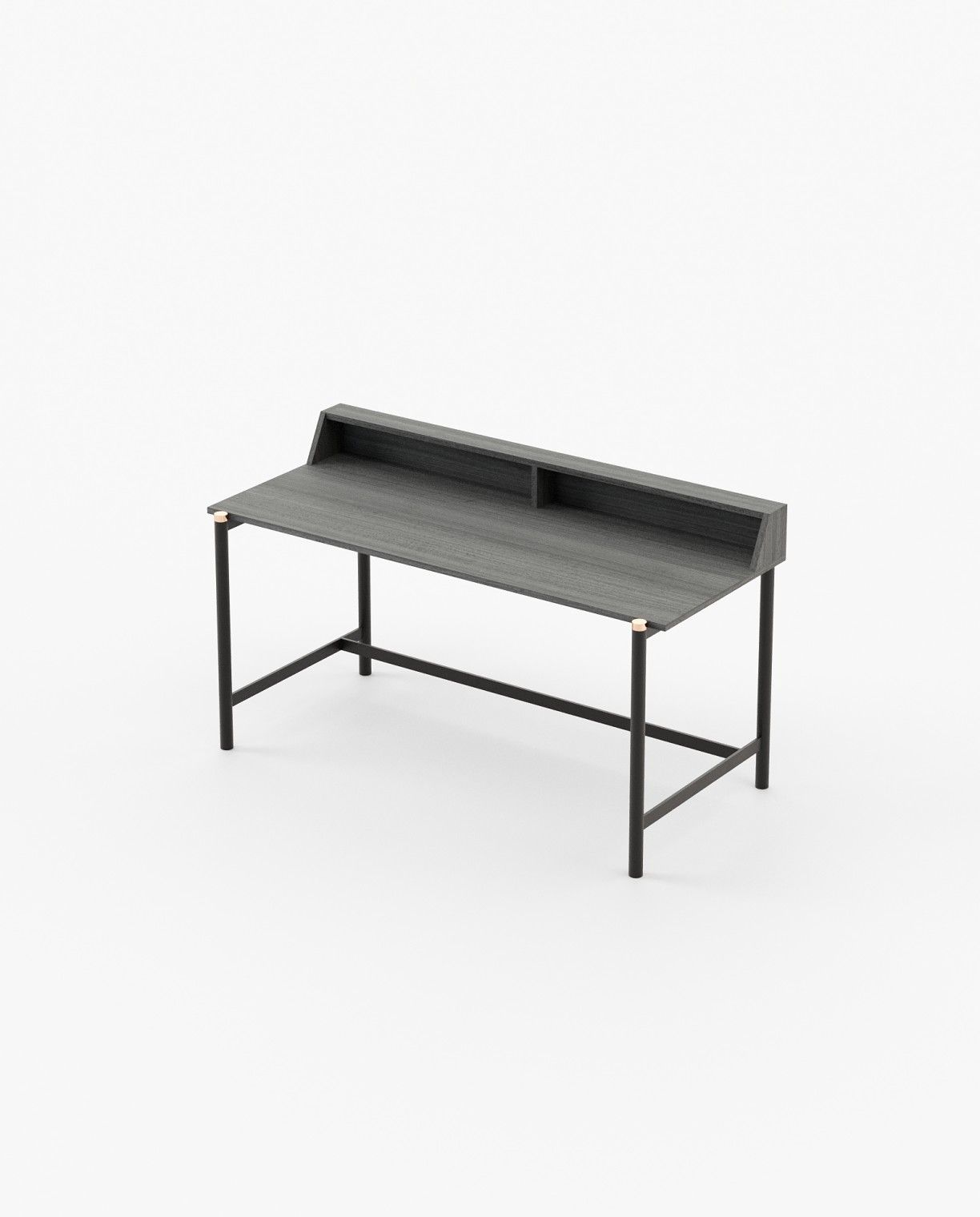 Laskasas BELGRADO Desk Grey Eucalyptus Veneer Matte - Araco Interiors