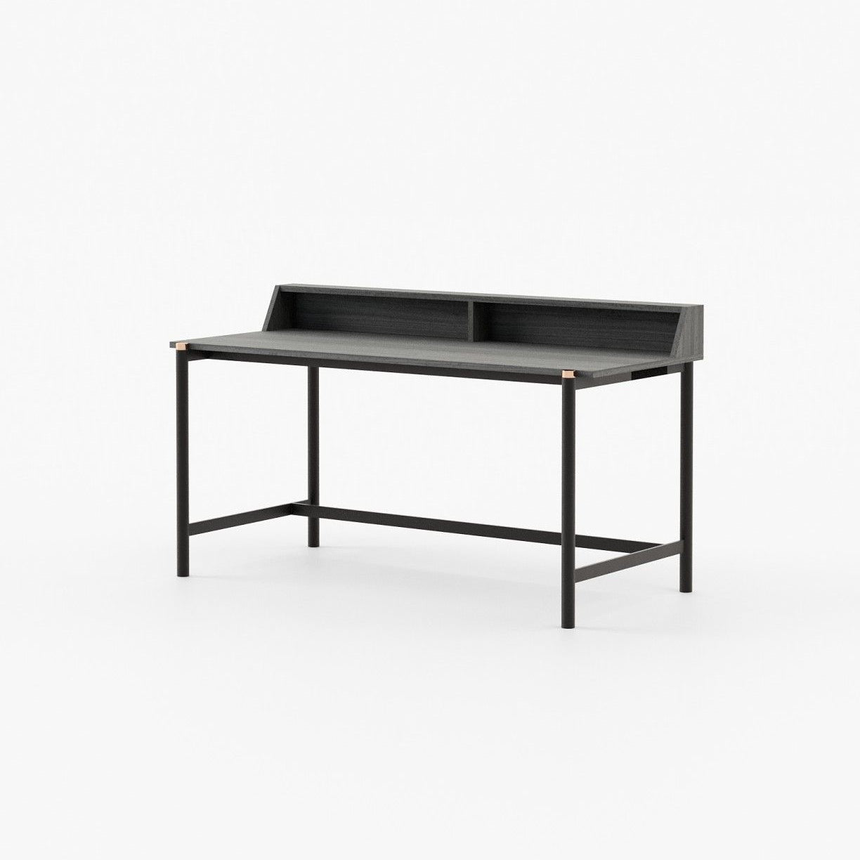 Laskasas BELGRADO Desk Grey Eucalyptus Veneer Matte - Araco Interiors