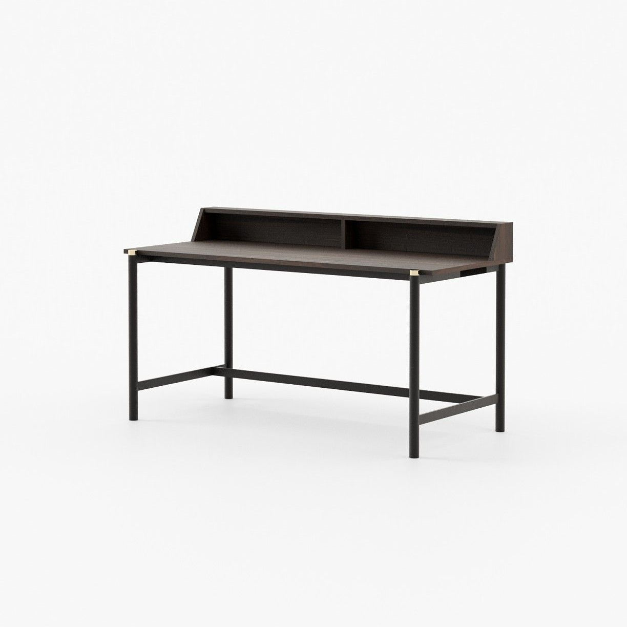 Laskasas BELGRADO Desk Smoked Eucalyptus Veneer Matte - Araco Interiors