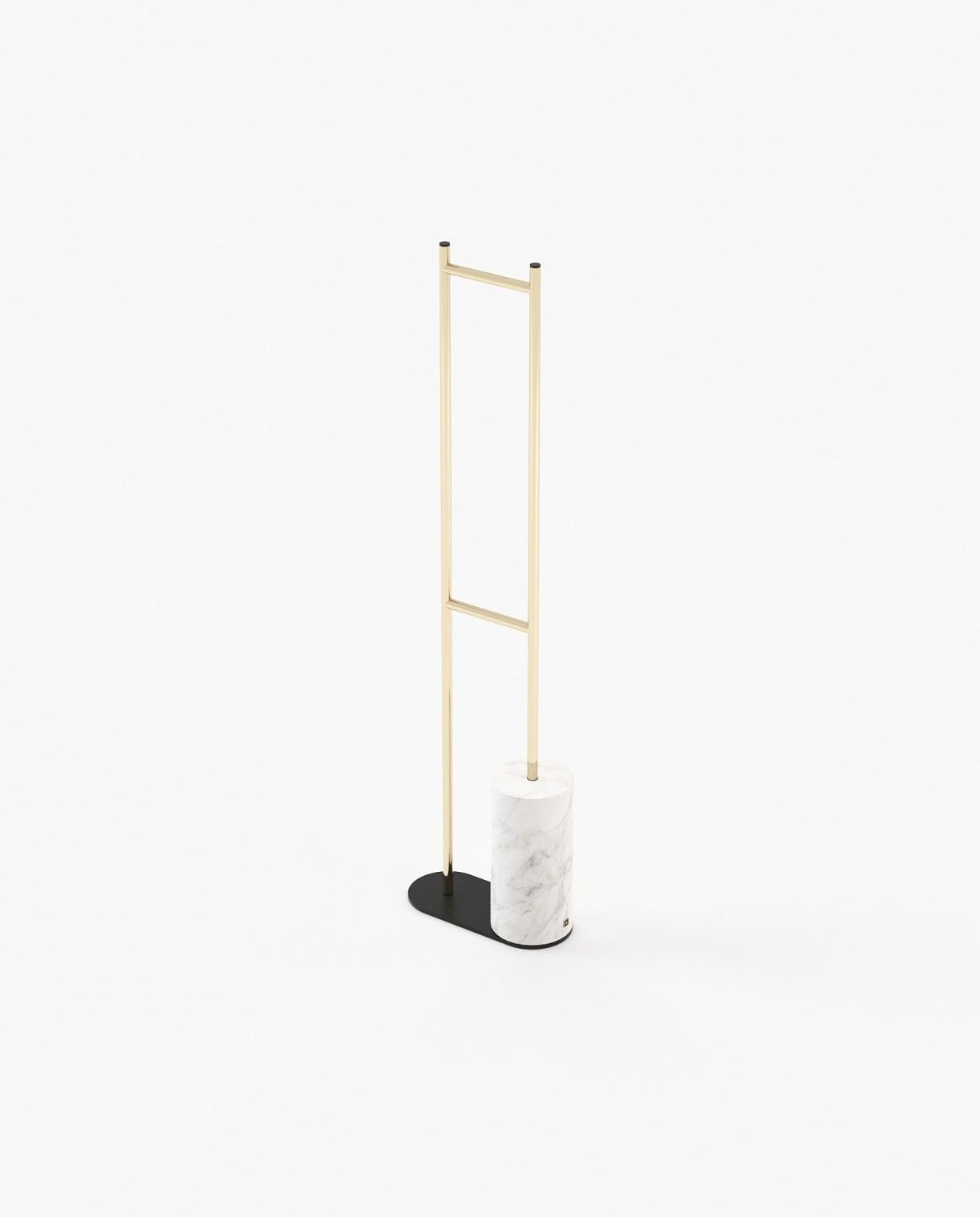 Laskasas BEN Coat & Umbrella Stand Carrara Marble - Araco Interiors