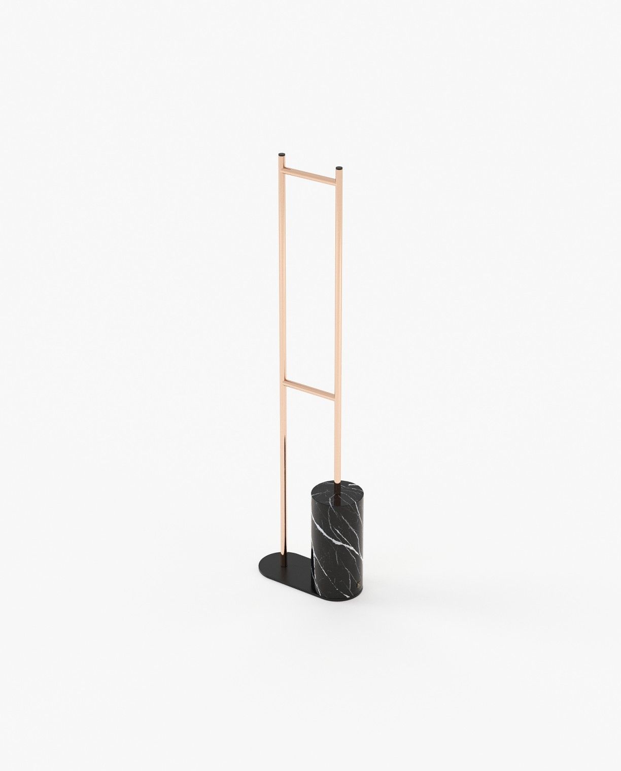 Laskasas BEN Coat & Umbrella Stand Nero Marquina Polished Marble - Araco Interiors