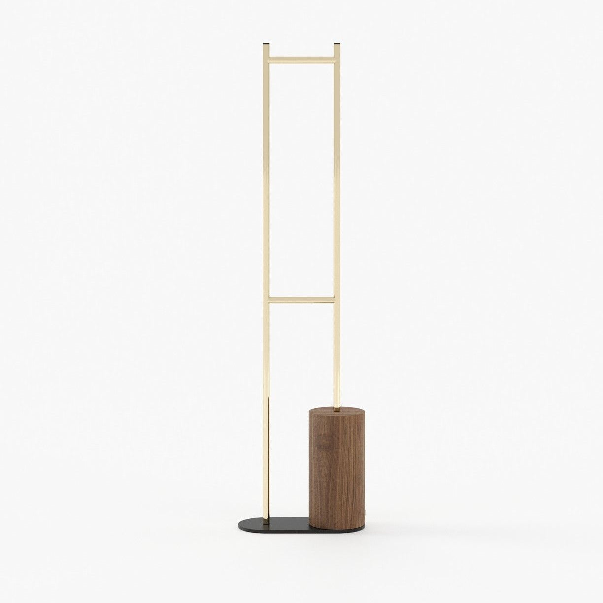 Laskasas BEN Coat & Umbrella Stand Walnut Veneer Matte - Araco Interiors