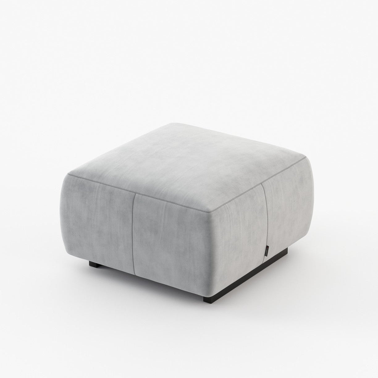Laskasas BENNER Footstool & Pouf Vienna Light Grey - Araco Interiors