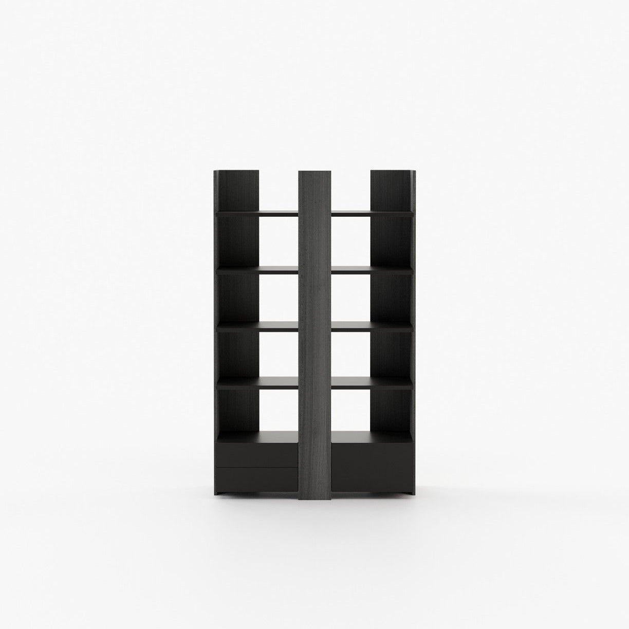 Laskasas BIEL Bookcase & Shelving Grey Eucalyptus Veneer Matte - Araco Interiors