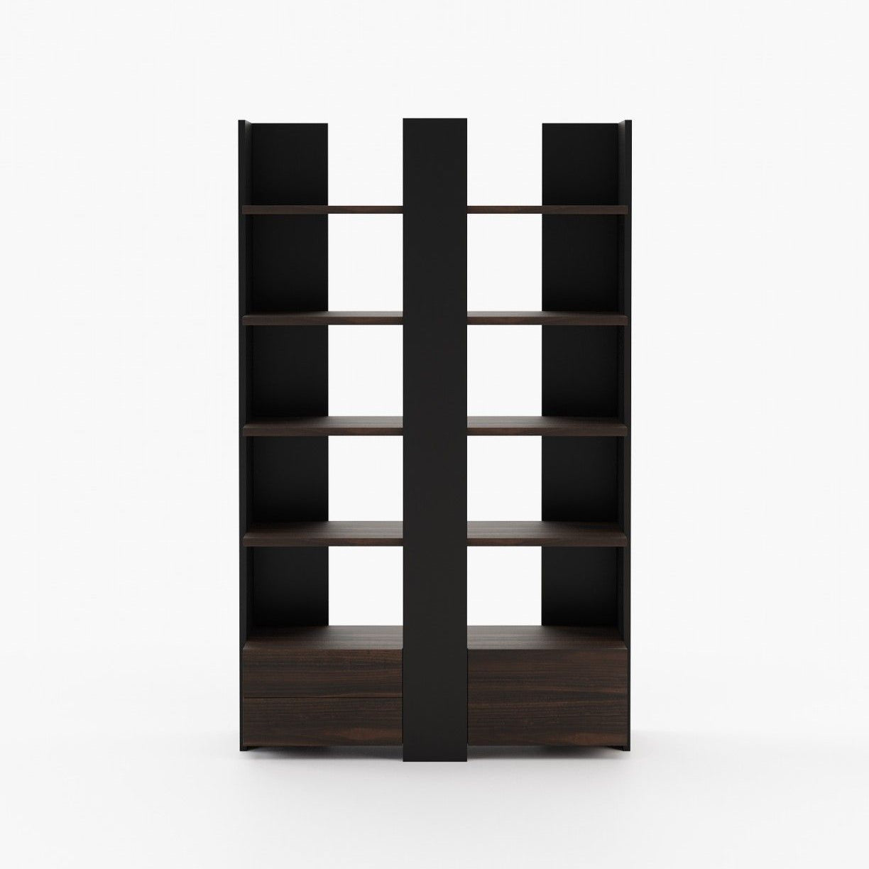 Laskasas BIEL Bookcase & Shelving Smoked Eucalyptus Veneer Matte - Araco Interiors
