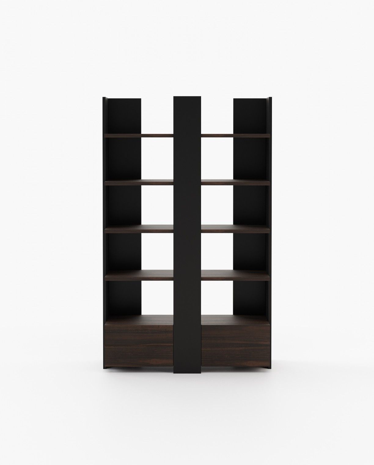 Laskasas BIEL Bookcase & Shelving Smoked Eucalyptus Veneer Matte - Araco Interiors