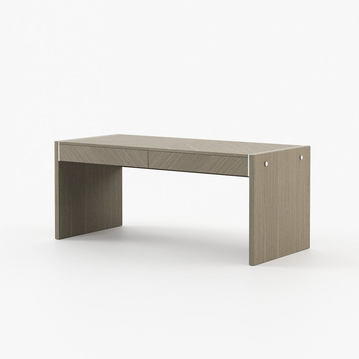Laskasas BONHAM Desk Aged Oak Veneer Matte - Araco Interiors