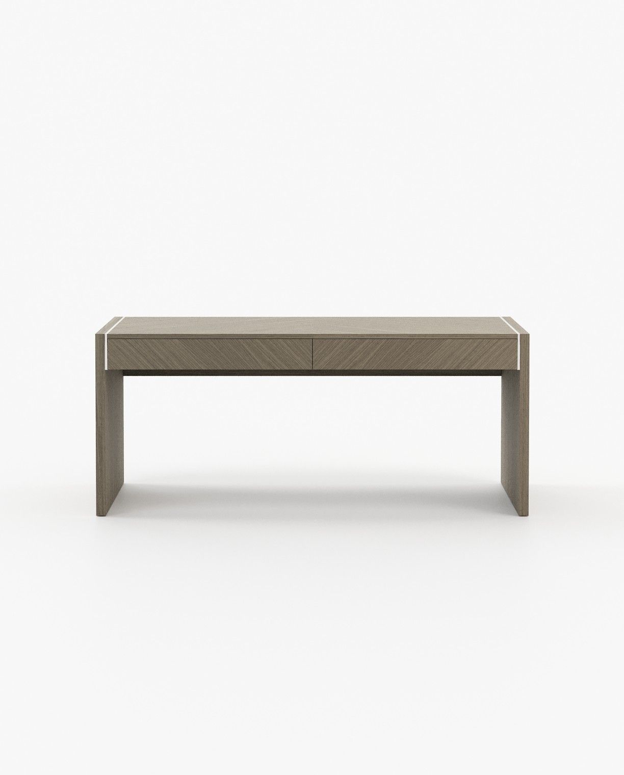 Laskasas BONHAM Desk Aged Oak Veneer Matte - Araco Interiors