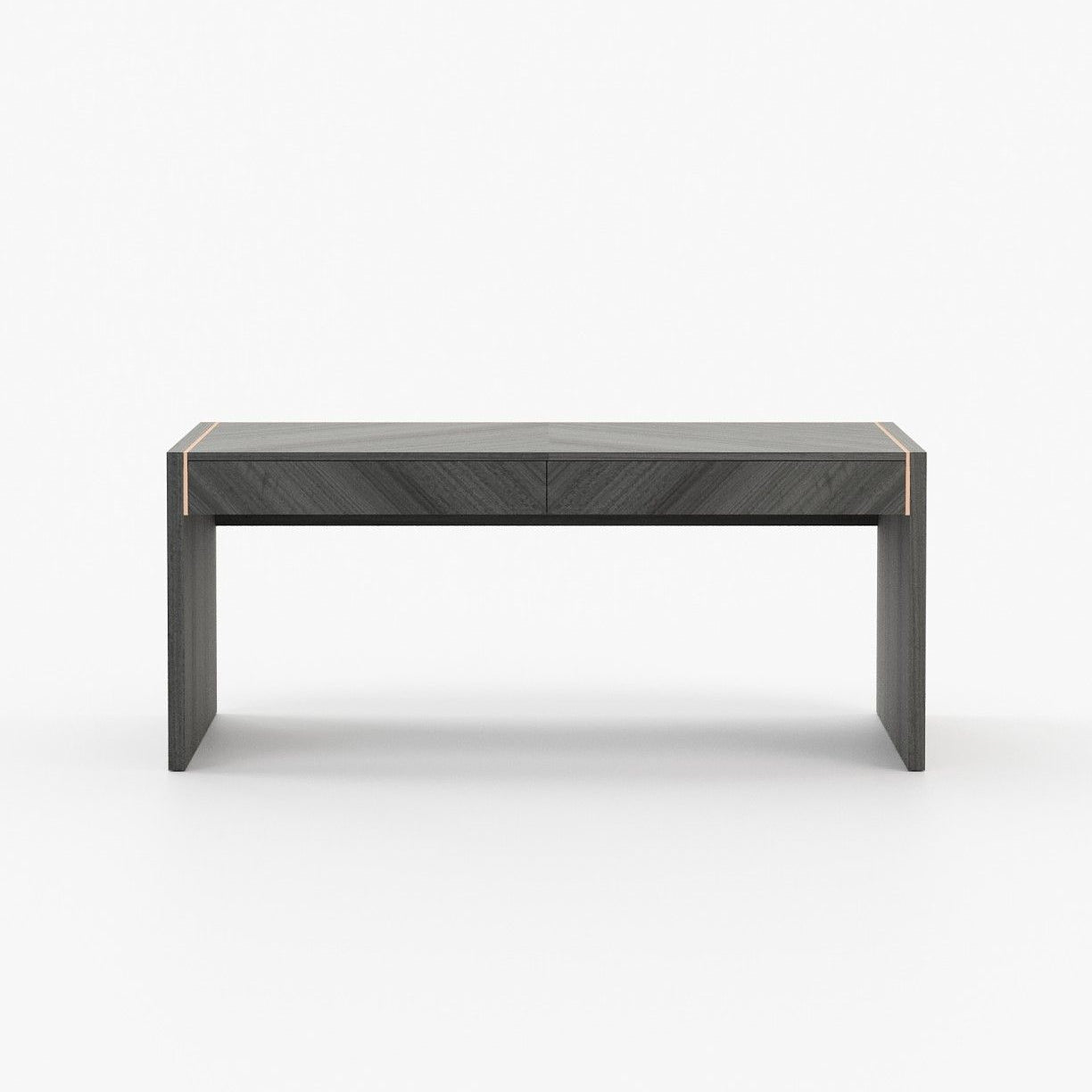 Laskasas BONHAM Desk Grey Eucalyptus Veneer Matte - Araco Interiors