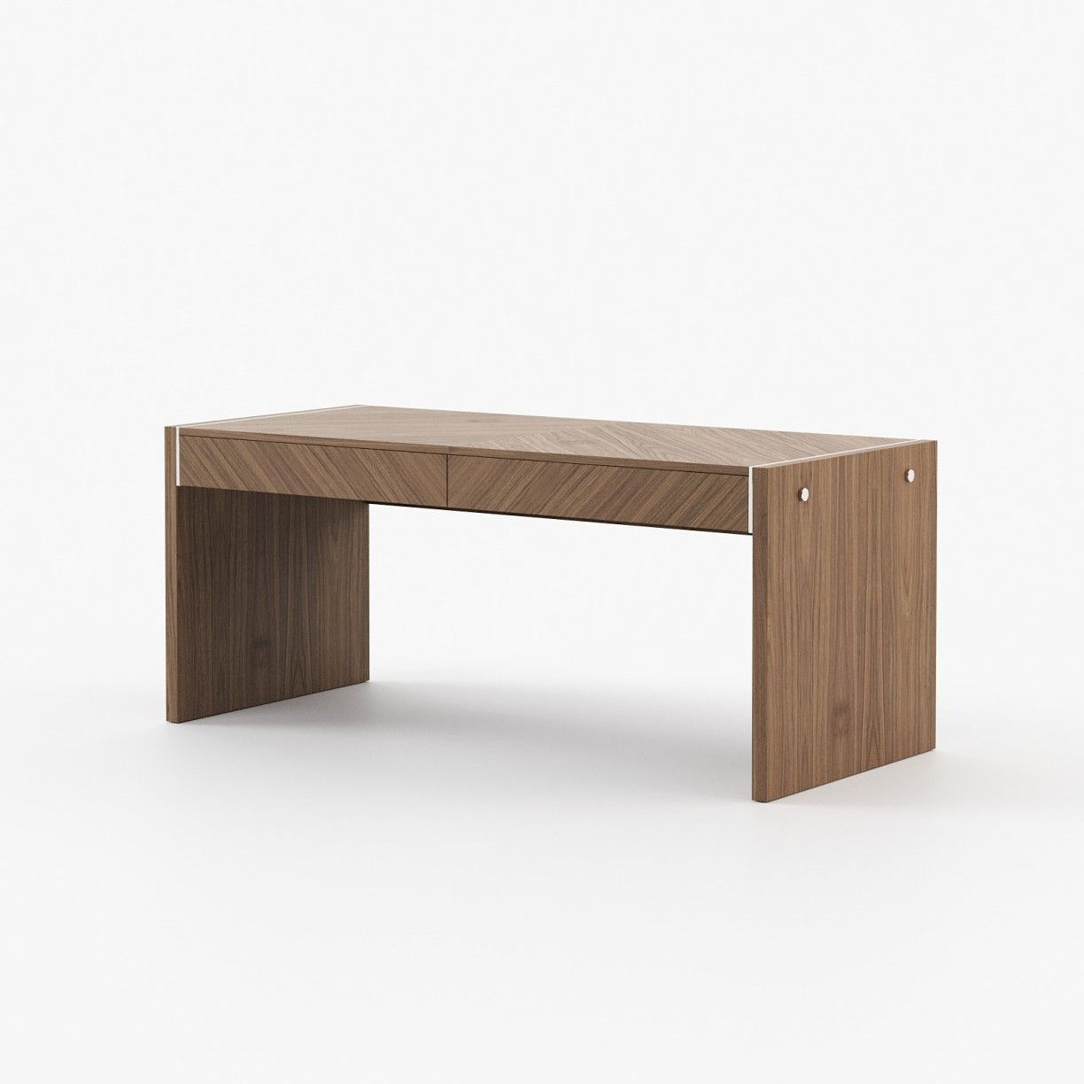 Laskasas BONHAM Desk Walnut Veneer Matte - Araco Interiors