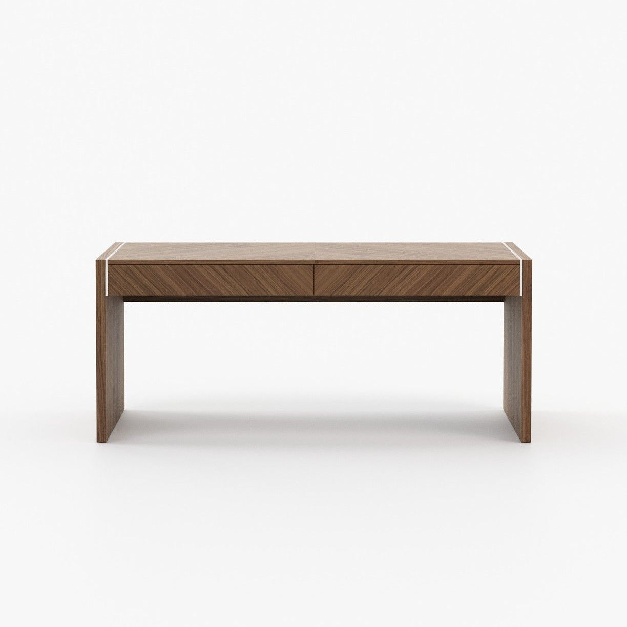 Laskasas BONHAM Desk Walnut Veneer Matte - Araco Interiors