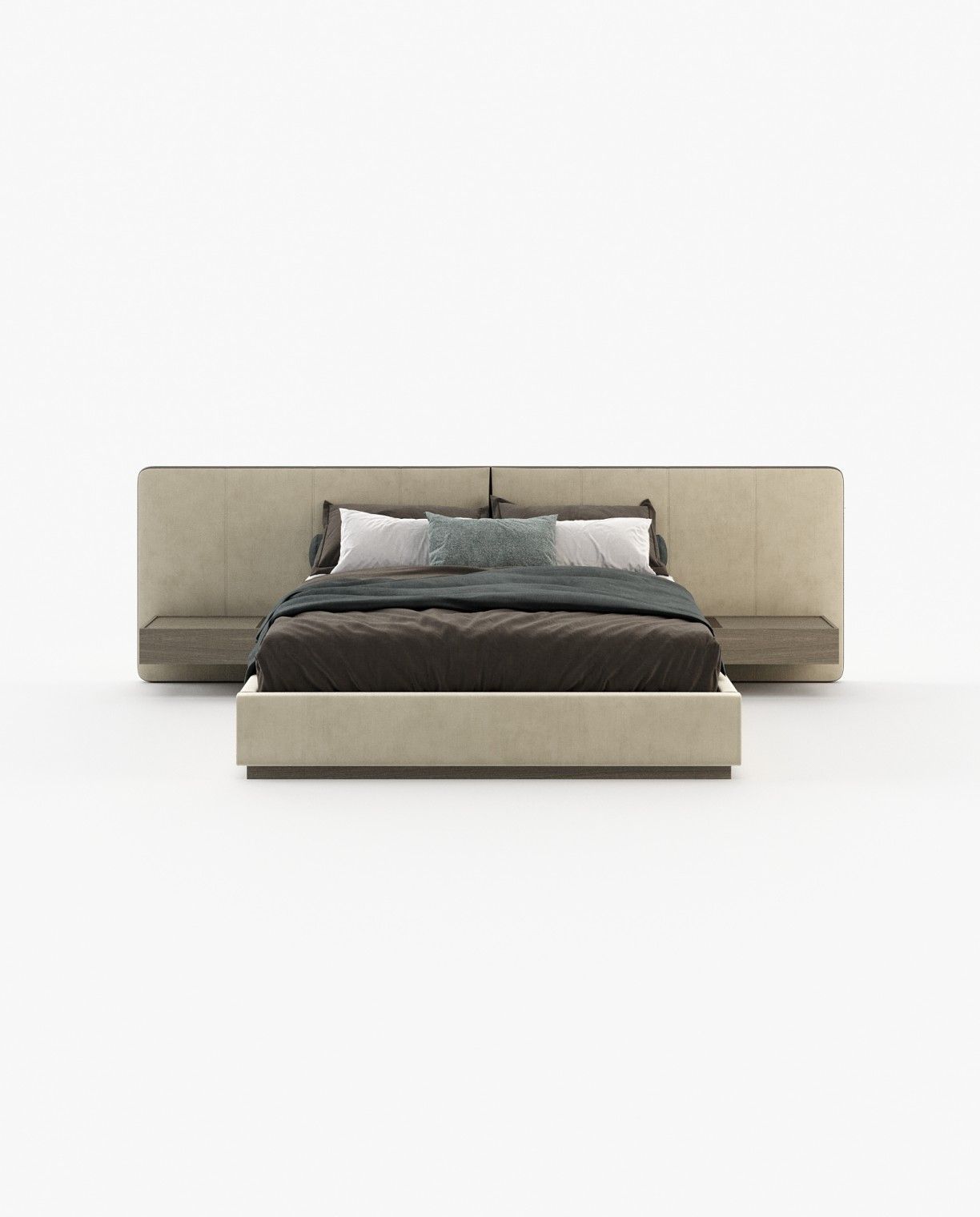 Laskasas BONNIE Bed & Headboard Vienna Cream - Araco Interiors