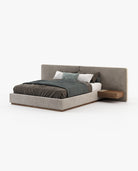 Laskasas BONNIE Bed & Headboard Vienna Khaki - Araco Interiors