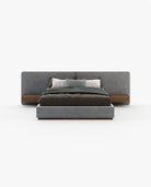 Laskasas BONNIE Bed & Headboard Vienna Light Grey - Araco Interiors