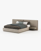 Laskasas BONNIE Bed & Headboard Xangai Sand - Araco Interiors