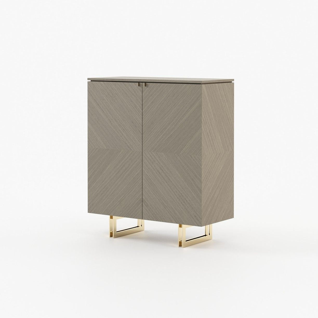 Laskasas BORIS Bar Cabinet Starbust Aged Oak Matte - Araco Interiors