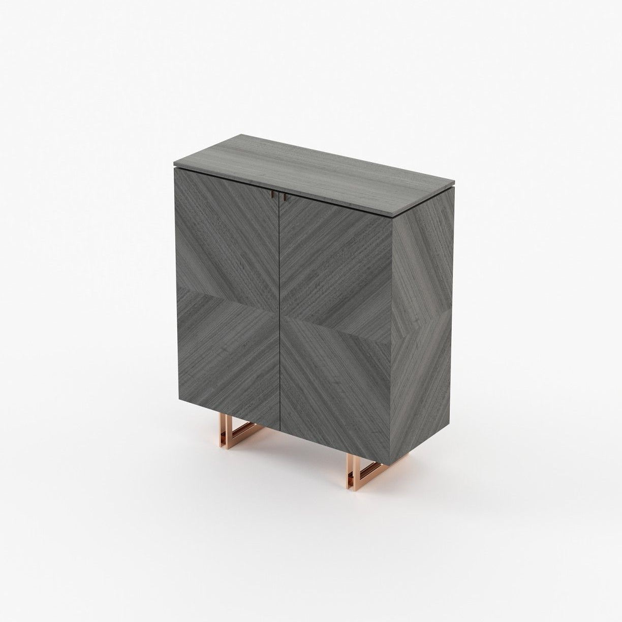 Laskasas BORIS Bar Cabinet Starbust Grey Eucalyptus Matte - Araco Interiors