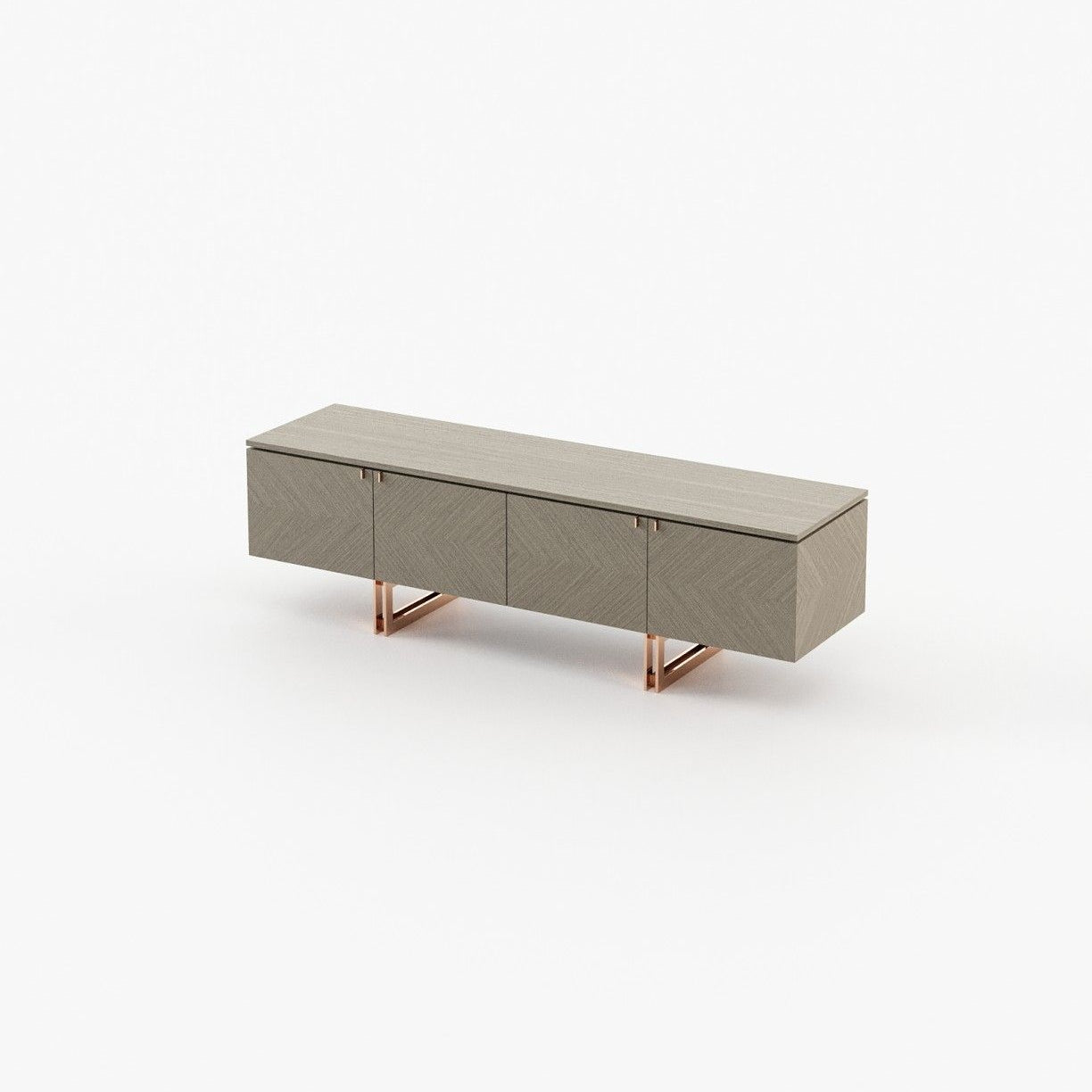 Laskasas BORIS Media Unit Starbust Aged Oak Matte - Araco Interiors