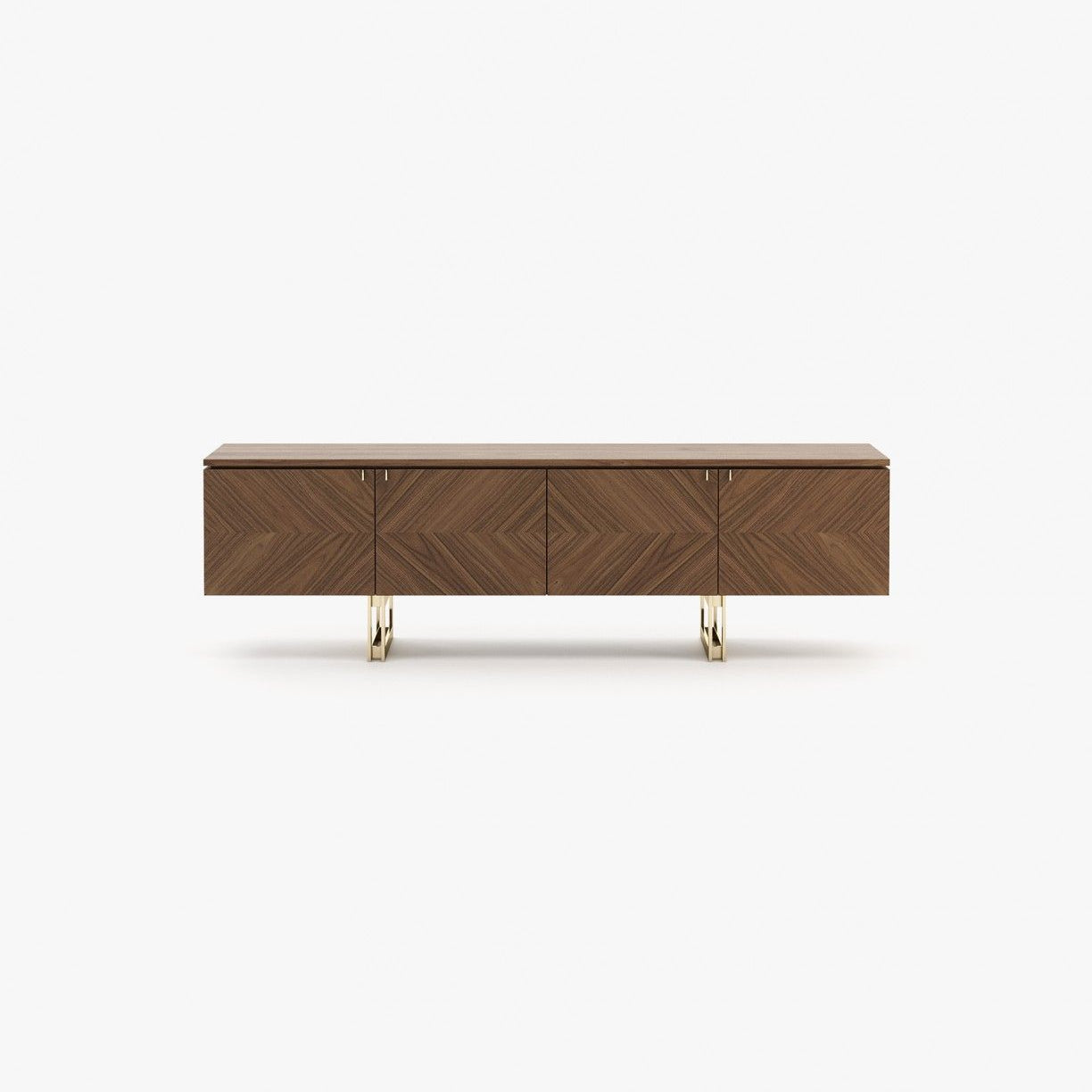 Laskasas BORIS Media Unit Starbust Walnut Matte - Araco Interiors