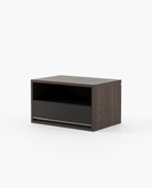 Laskasas BOWEN Bedside Cabinet & Table Grey Eucalyptus Veneer Matte - Araco Interiors