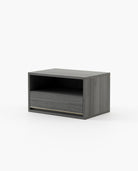 Laskasas BOWEN Bedside Cabinet & Table Smoked Eucalyptus Veneer Matte - Araco Interiors
