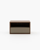Laskasas BOWEN Bedside Cabinet & Table Walnut Veneer Matte - Araco Interiors