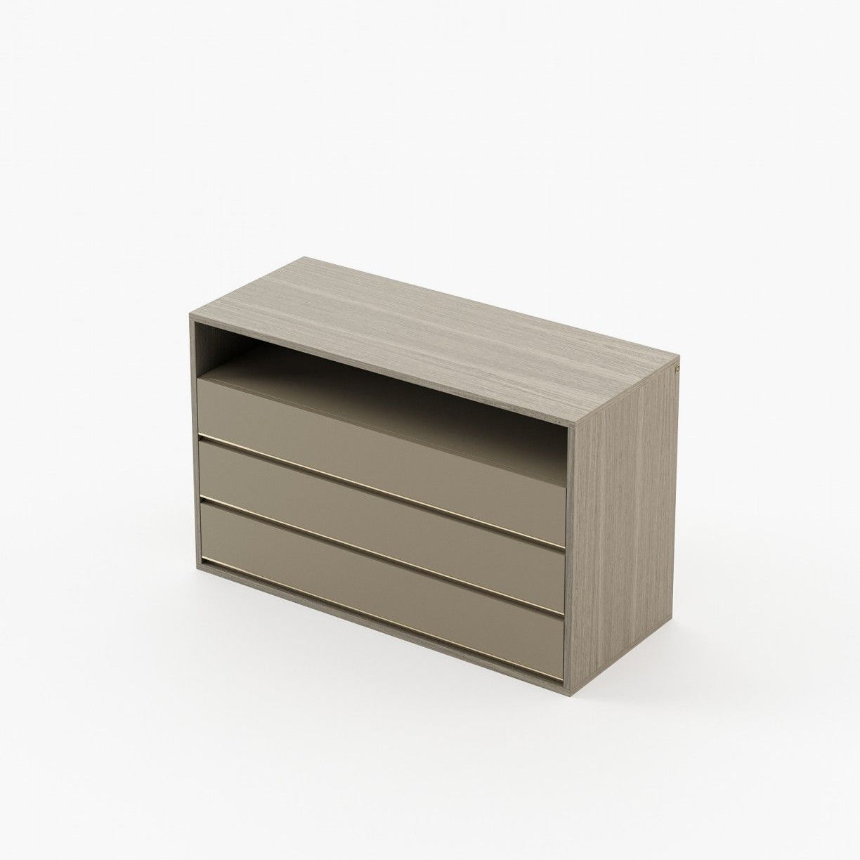 Laskasas BOWEN Set of 3 Chest of Drawers Aged Oak Veneer Matte - Araco Interiors