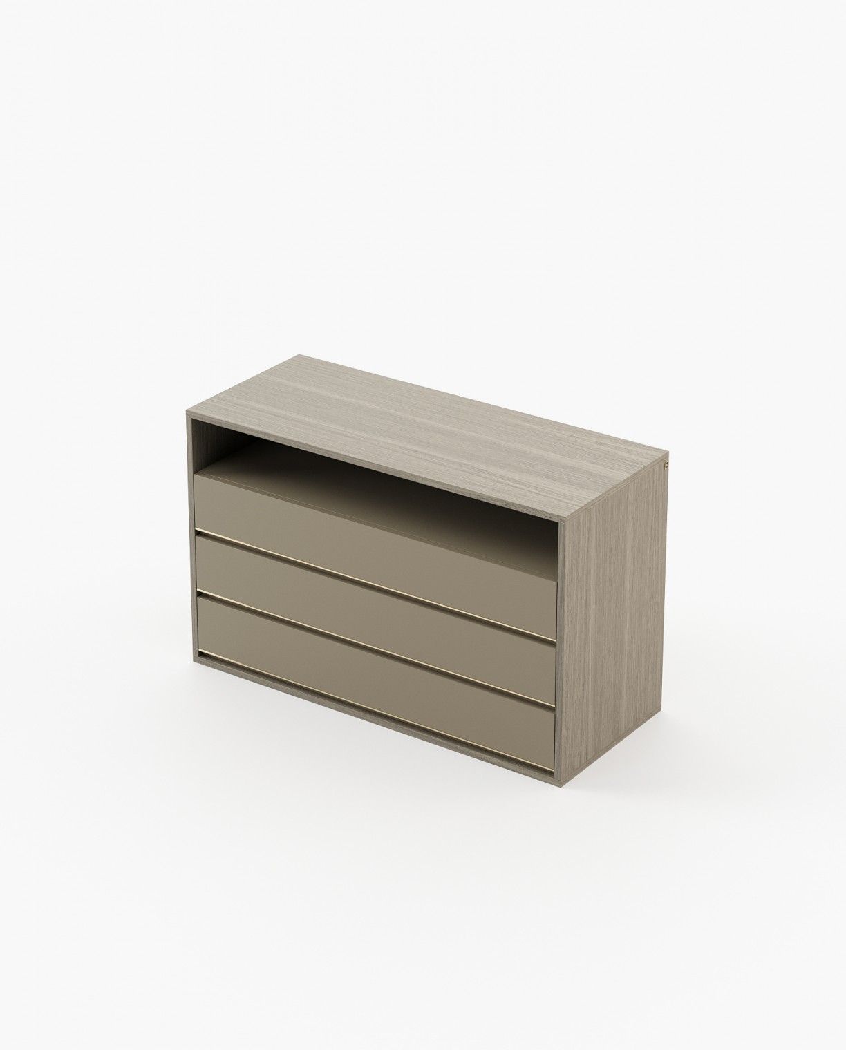 Laskasas BOWEN Set of 3 Chest of Drawers Aged Oak Veneer Matte - Araco Interiors