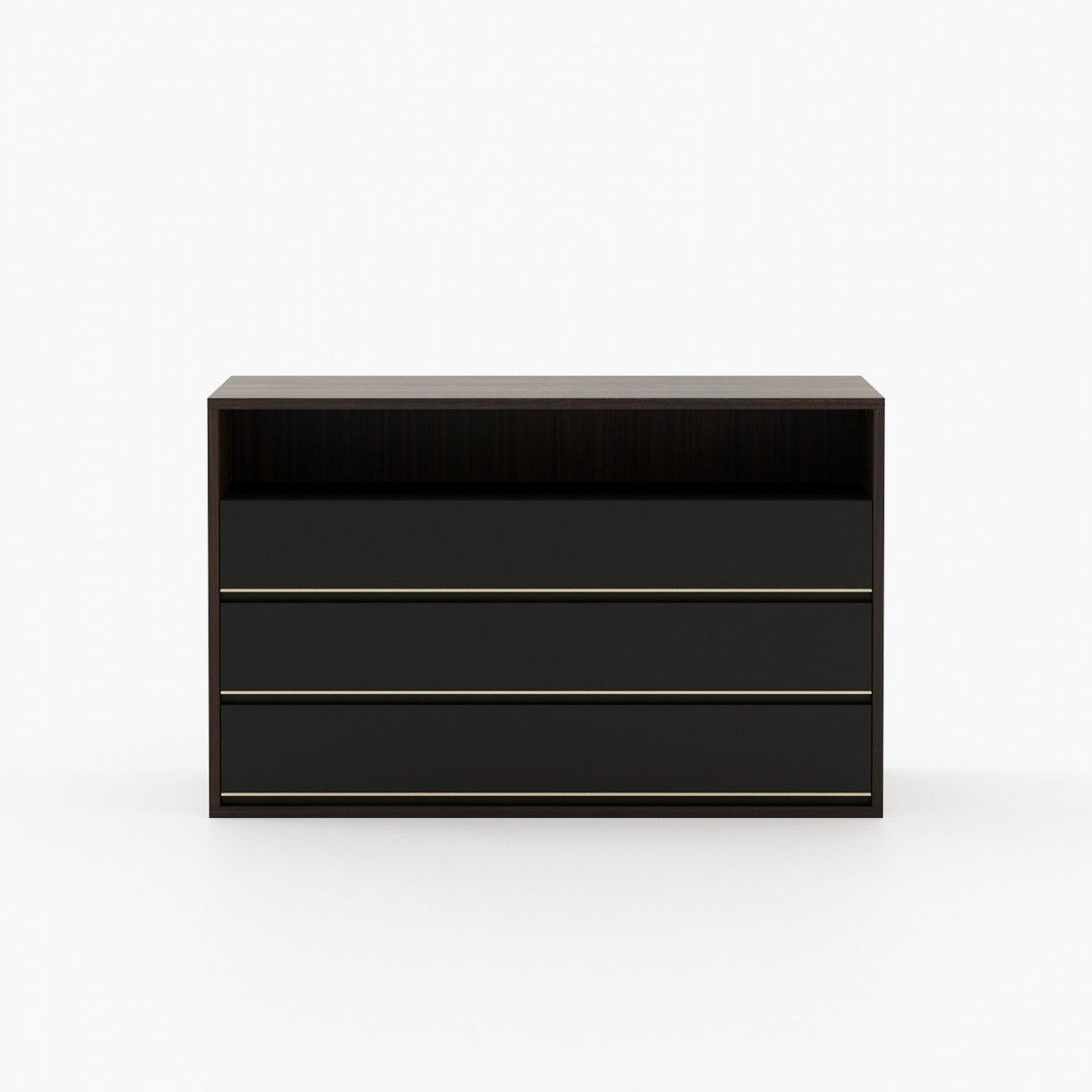 Laskasas BOWEN Set of 3 Chest of Drawers Smoked Eucalyptus Veneer Matte - Araco Interiors