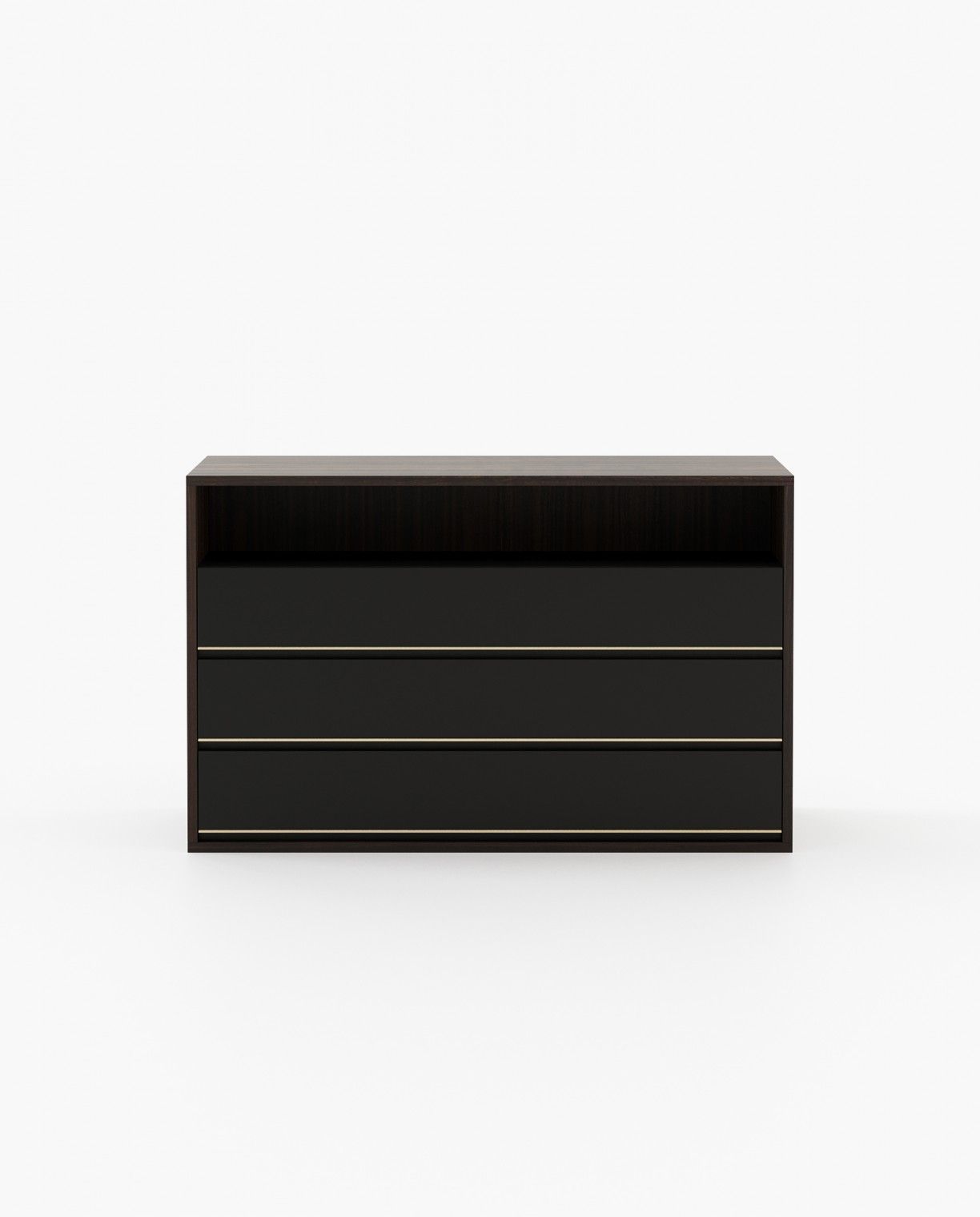 Laskasas BOWEN Set of 3 Chest of Drawers Smoked Eucalyptus Veneer Matte - Araco Interiors