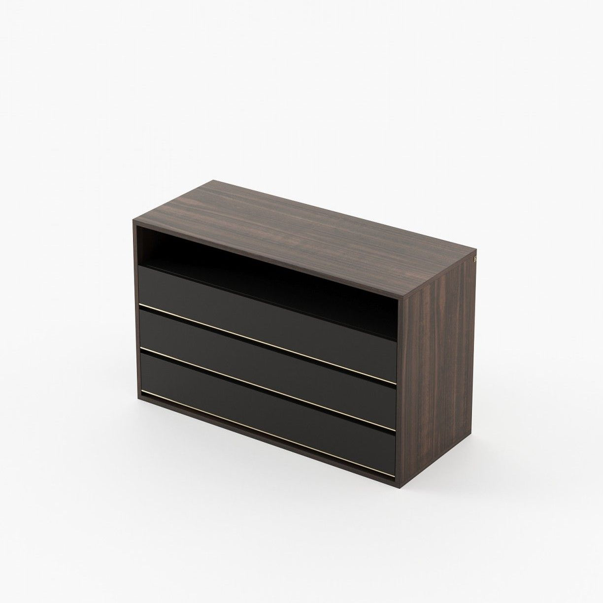 Laskasas BOWEN Set of 3 Chest of Drawers Smoked Eucalyptus Veneer Matte - Araco Interiors