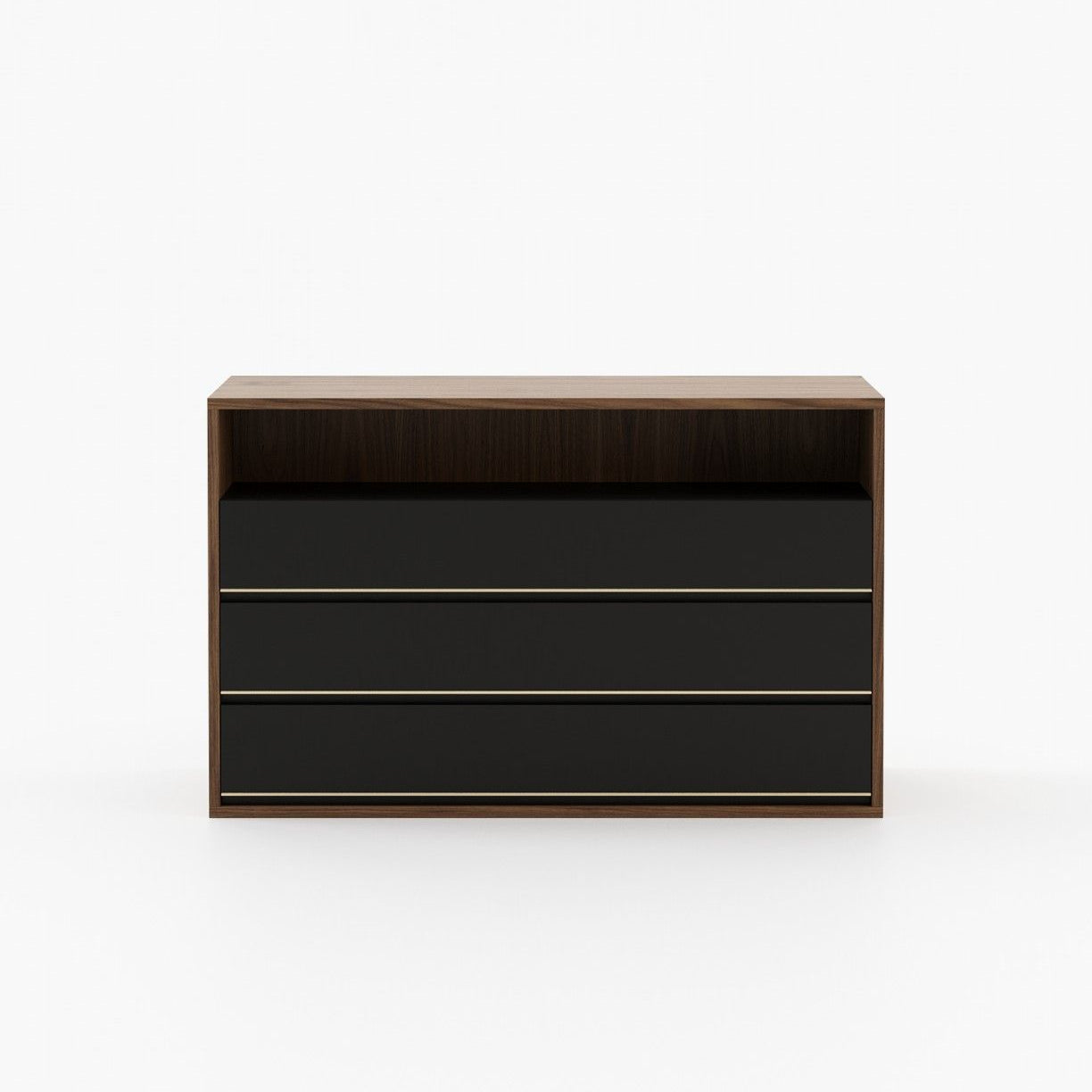 Laskasas BOWEN Set of 3 Chest of Drawers Walnut Veneer Matte - Araco Interiors