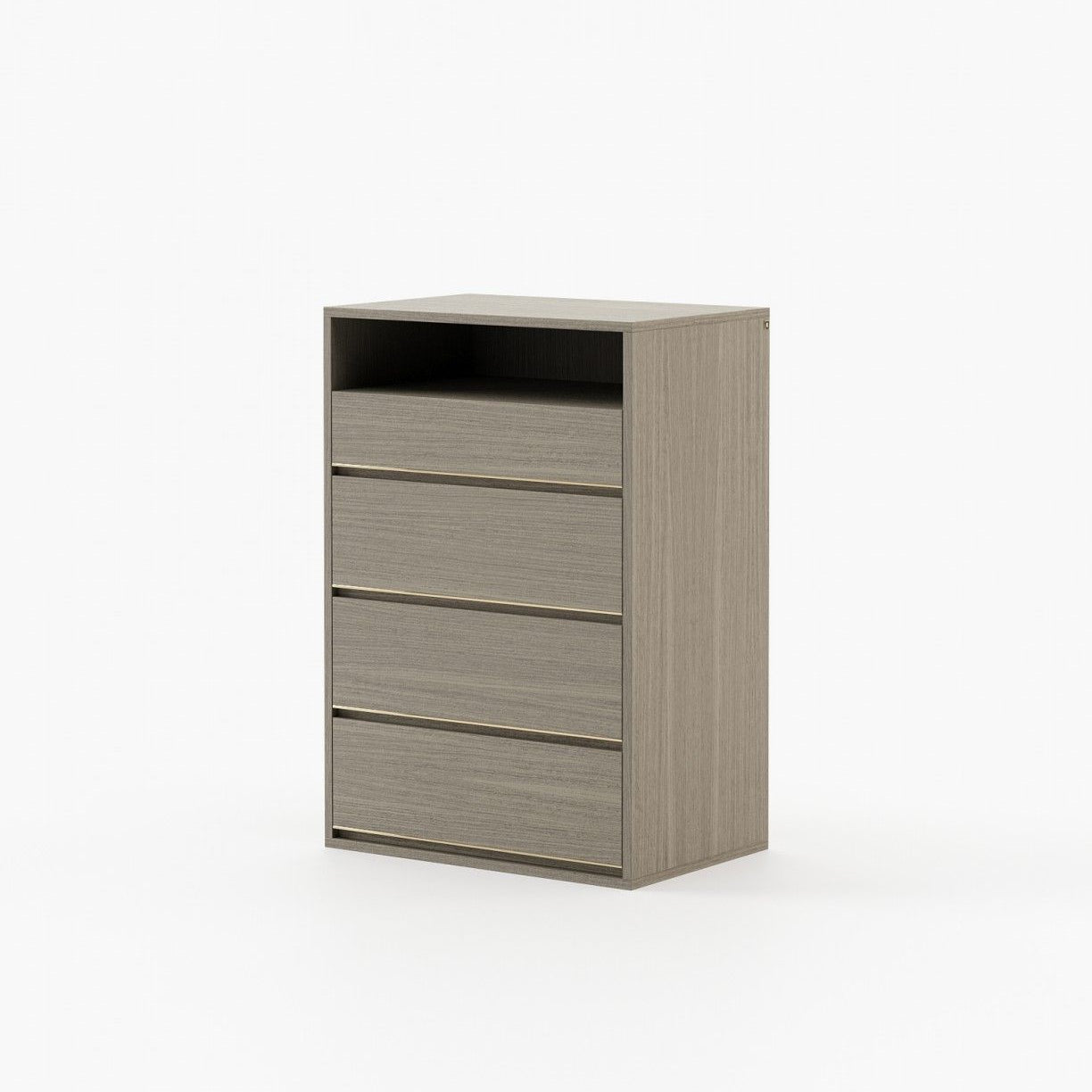 Laskasas BOWEN Tallboy Chest of Drawers Aged Oak Veneer Matte - Araco Interiors