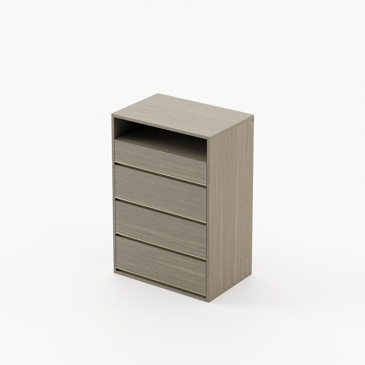 Laskasas BOWEN Tallboy Chest of Drawers Aged Oak Veneer Matte - Araco Interiors