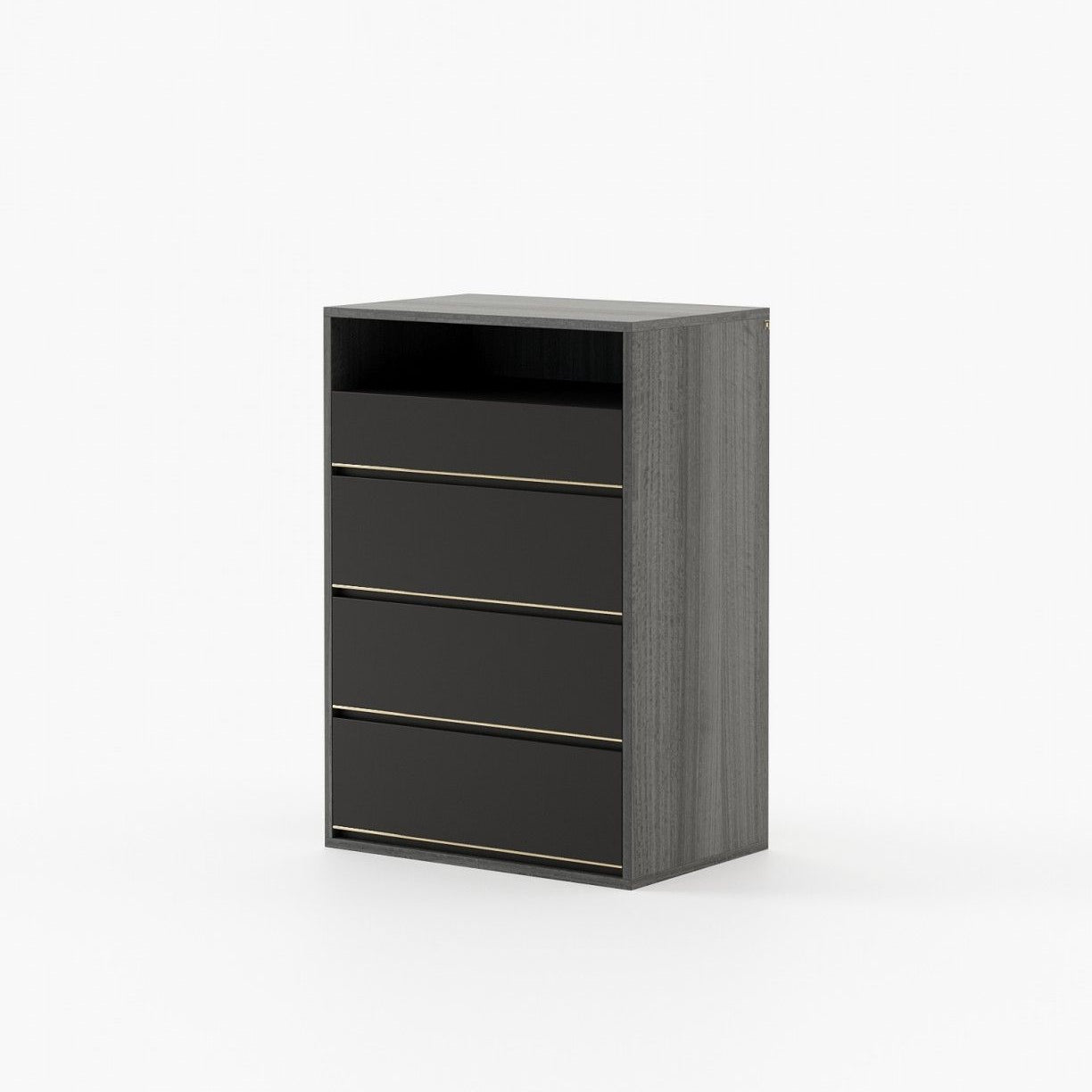 Laskasas BOWEN Tallboy Chest of Drawers Grey Eucalyptus Veneer Matte - Araco Interiors