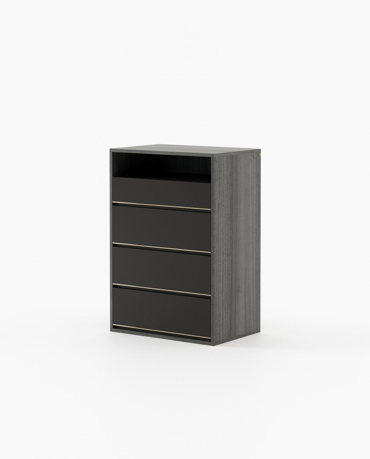 Laskasas BOWEN Tallboy Chest of Drawers Grey Eucalyptus Veneer Matte - Araco Interiors