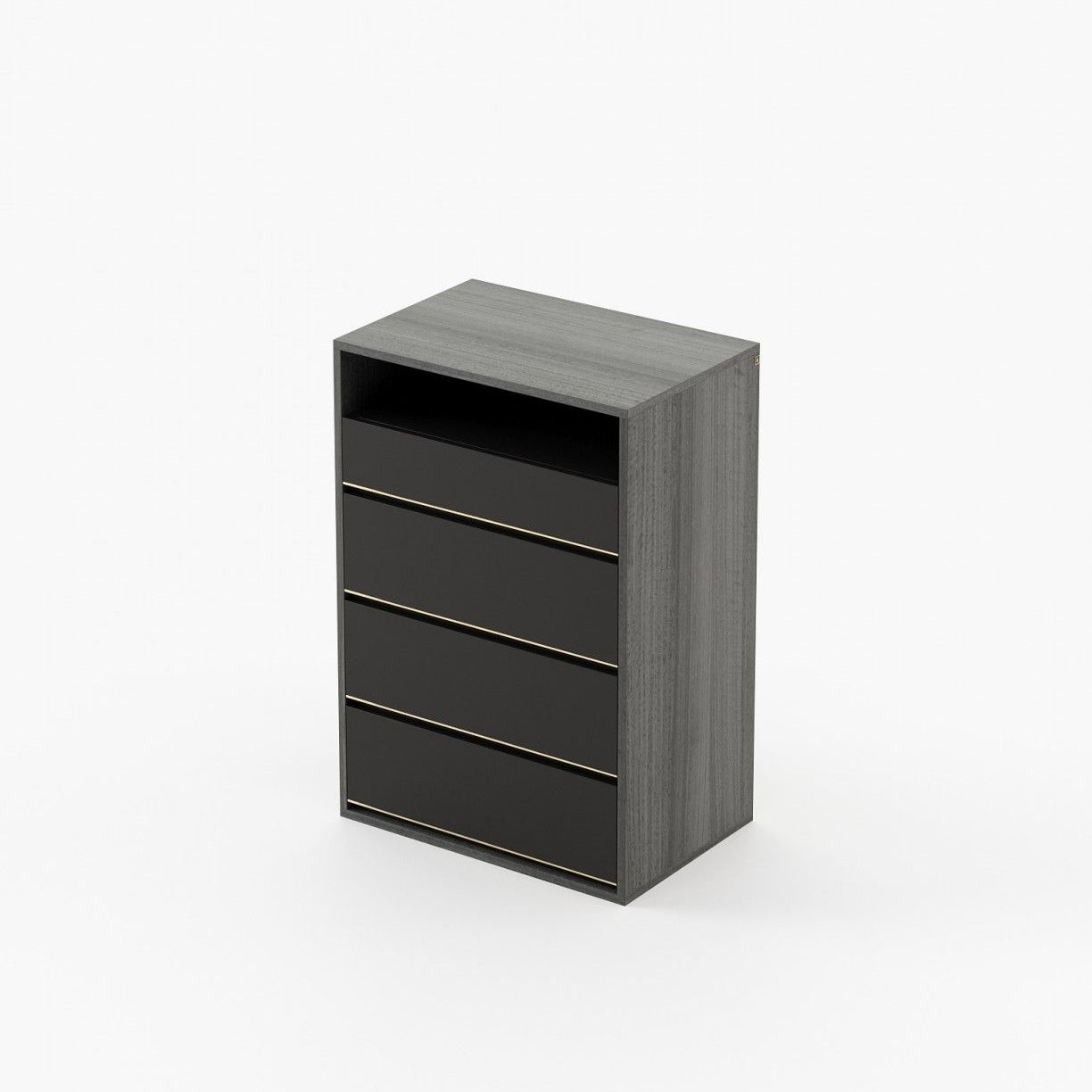 Laskasas BOWEN Tallboy Chest of Drawers Grey Eucalyptus Veneer Matte - Araco Interiors