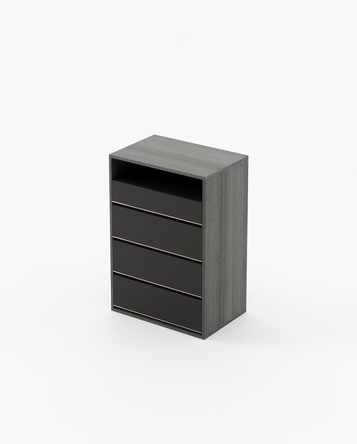 Laskasas BOWEN Tallboy Chest of Drawers Grey Eucalyptus Veneer Matte - Araco Interiors