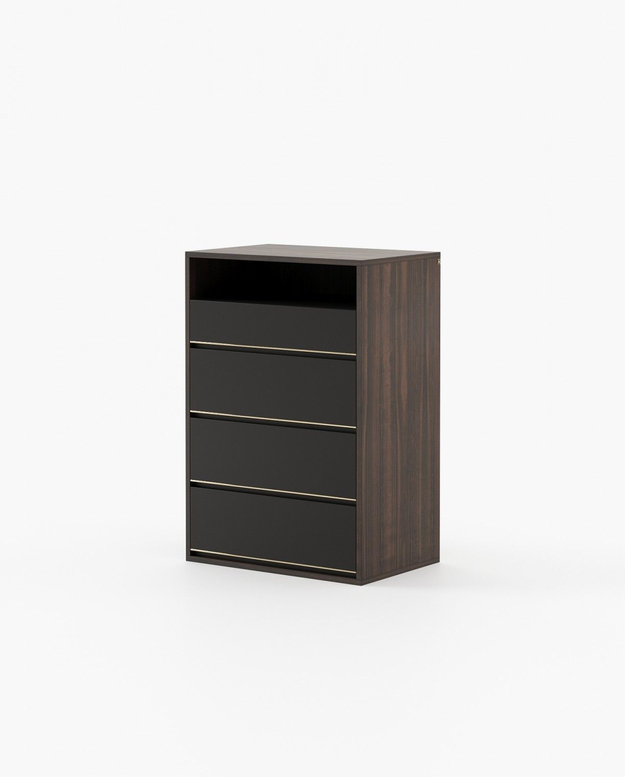 Laskasas BOWEN Tallboy Chest of Drawers Smoked Eucalyptus Veneer Matte - Araco Interiors