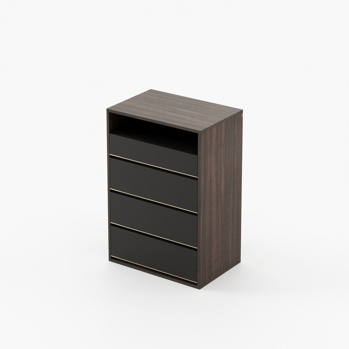 Laskasas BOWEN Tallboy Chest of Drawers Smoked Eucalyptus Veneer Matte - Araco Interiors