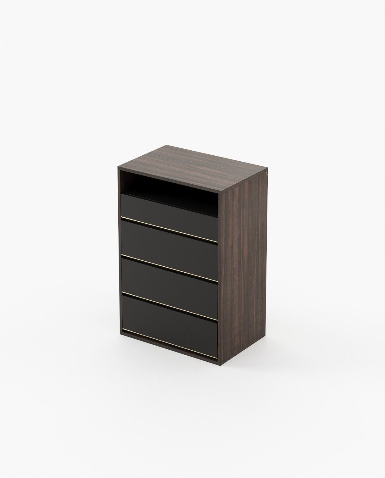 Laskasas BOWEN Tallboy Chest of Drawers Smoked Eucalyptus Veneer Matte - Araco Interiors