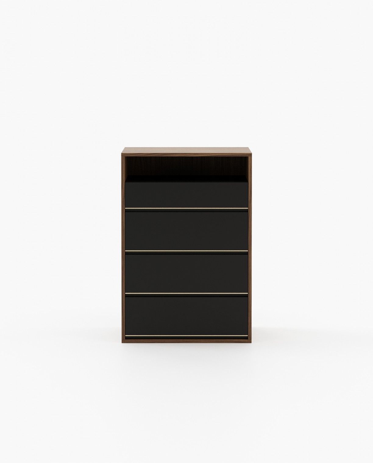 Laskasas BOWEN Tallboy Chest of Drawers Walnut Veneer Matte - Araco Interiors