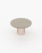Laskasas BRENDA Dining & Bar Table Grey Eucalyptus Veneer Matte - Araco Interiors