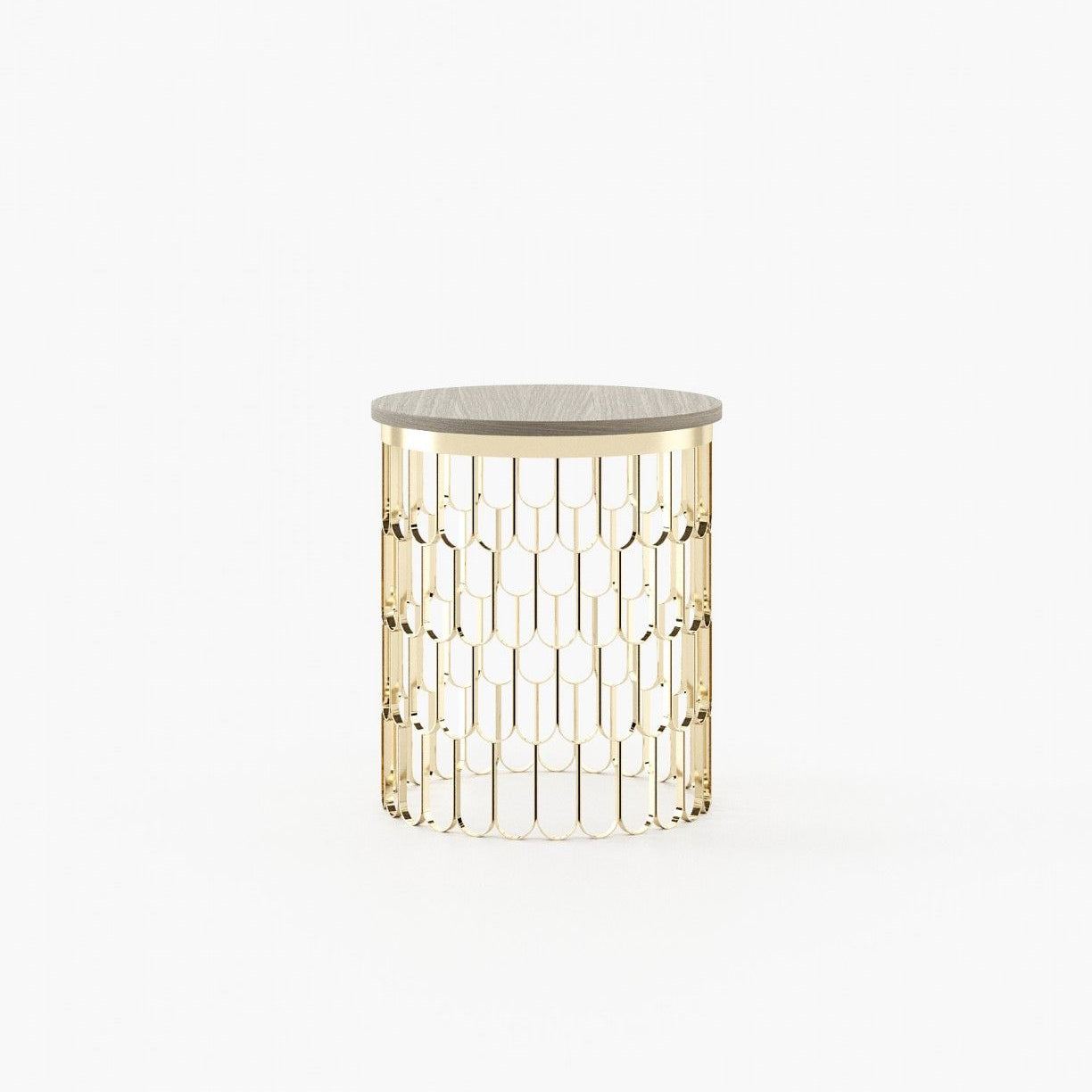 Laskasas BRENDA Nest & Side Table Aged Oak Veneer Matte - Araco Interiors