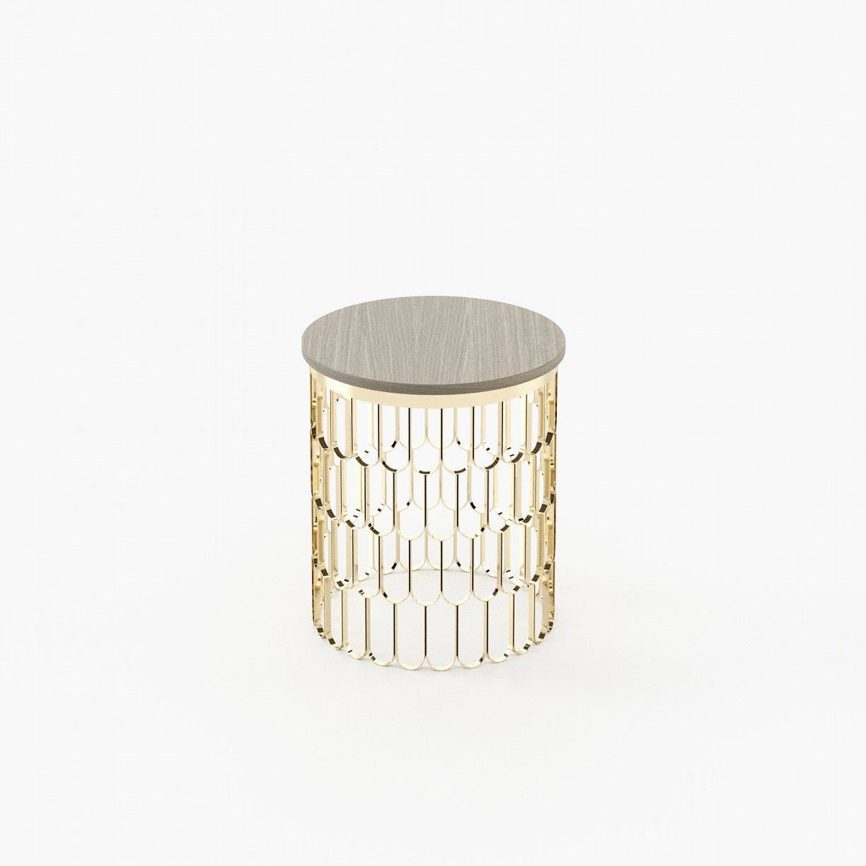 Laskasas BRENDA Nest & Side Table Aged Oak Veneer Matte - Araco Interiors