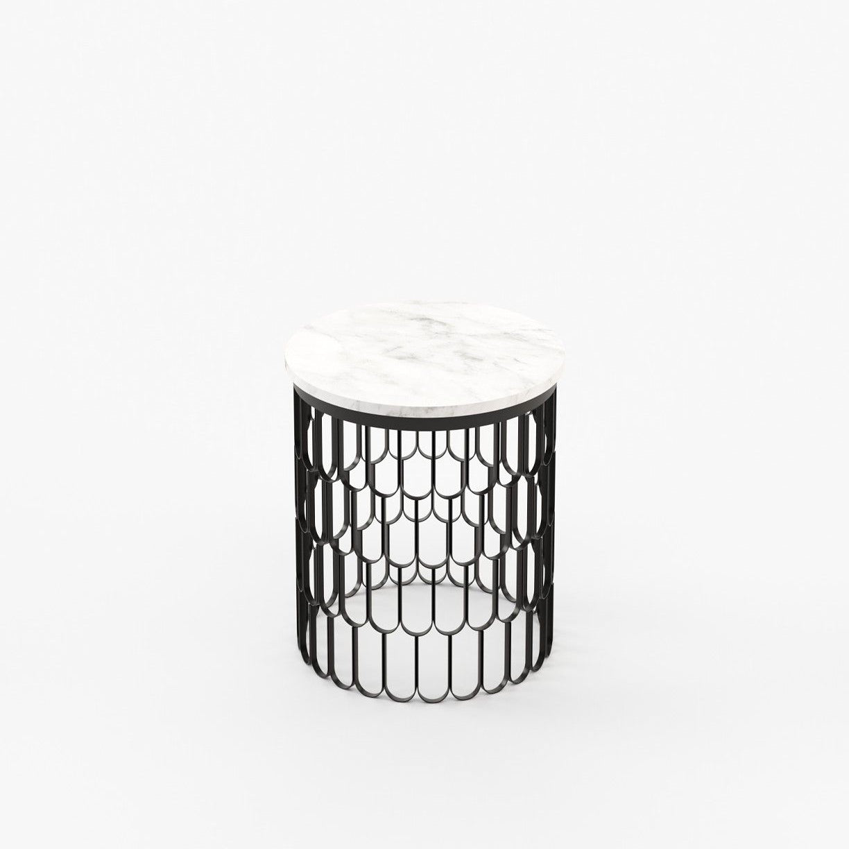 Laskasas BRENDA Nest & Side Table Carrara Marble - Araco Interiors