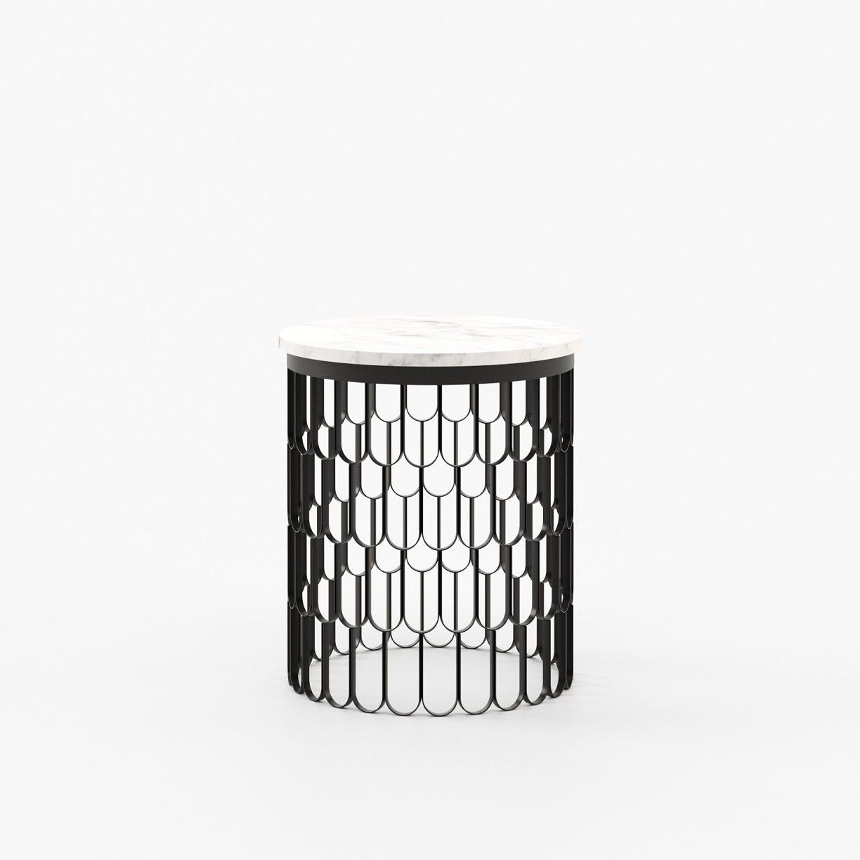 Laskasas BRENDA Nest & Side Table Carrara Marble - Araco Interiors