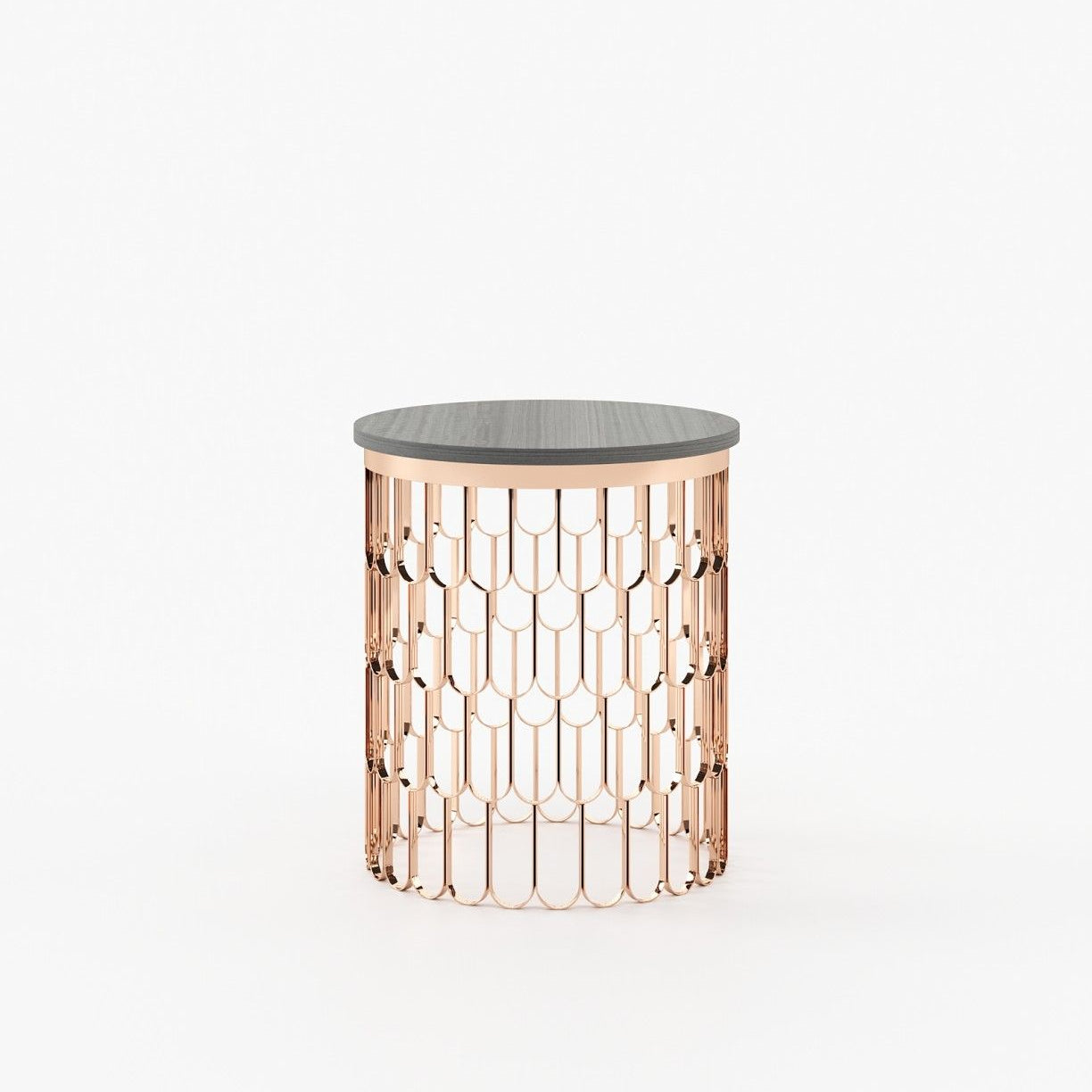 Laskasas BRENDA Nest & Side Table Grey Eucalyptus Veneer Matte - Araco Interiors