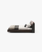 Laskasas BROOKE Bed & Headboard Seoul Borgogna Leather - Araco Interiors