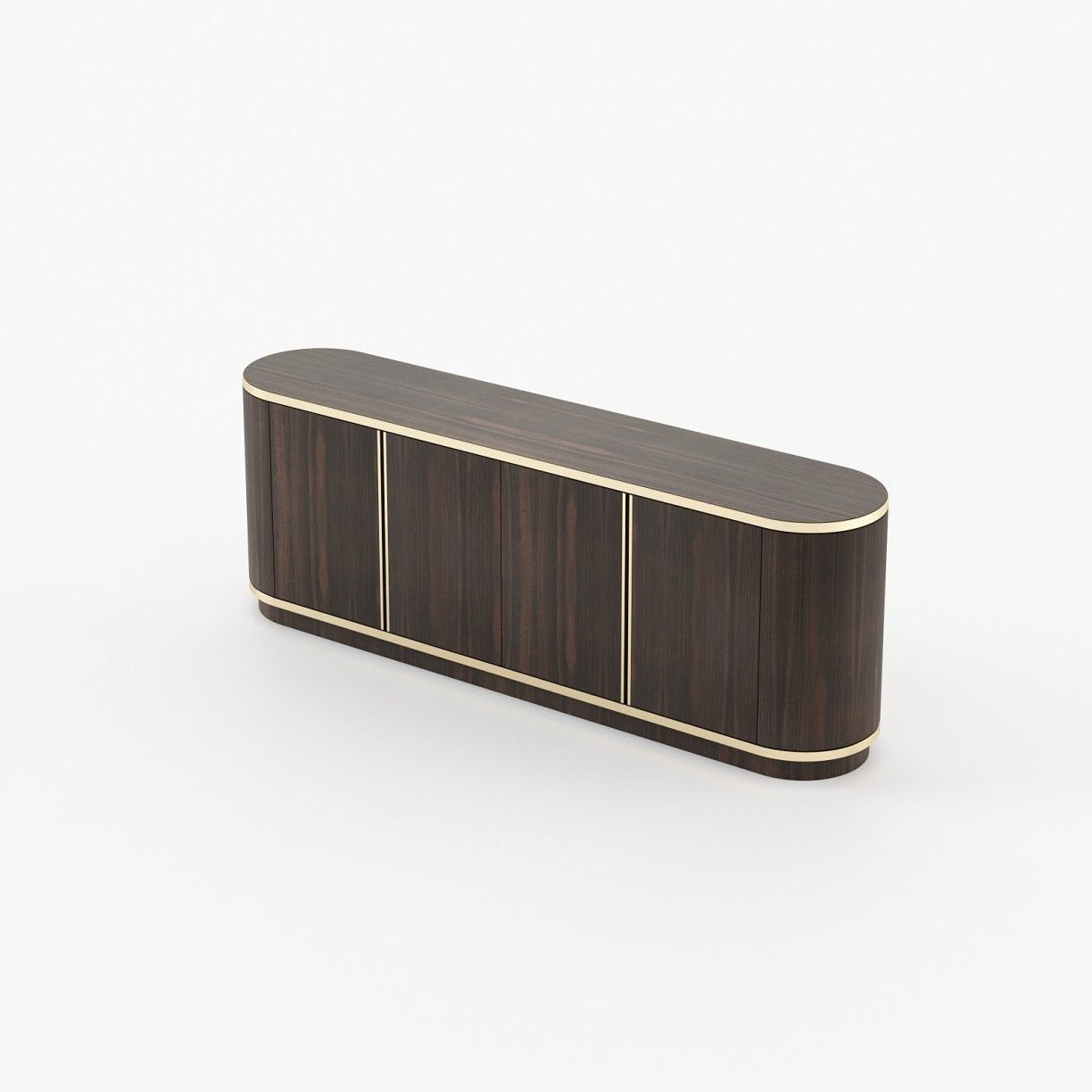 Laskasas BROWN Sideboard Smoked Eucalyptus Veneer Matte - Araco Interiors